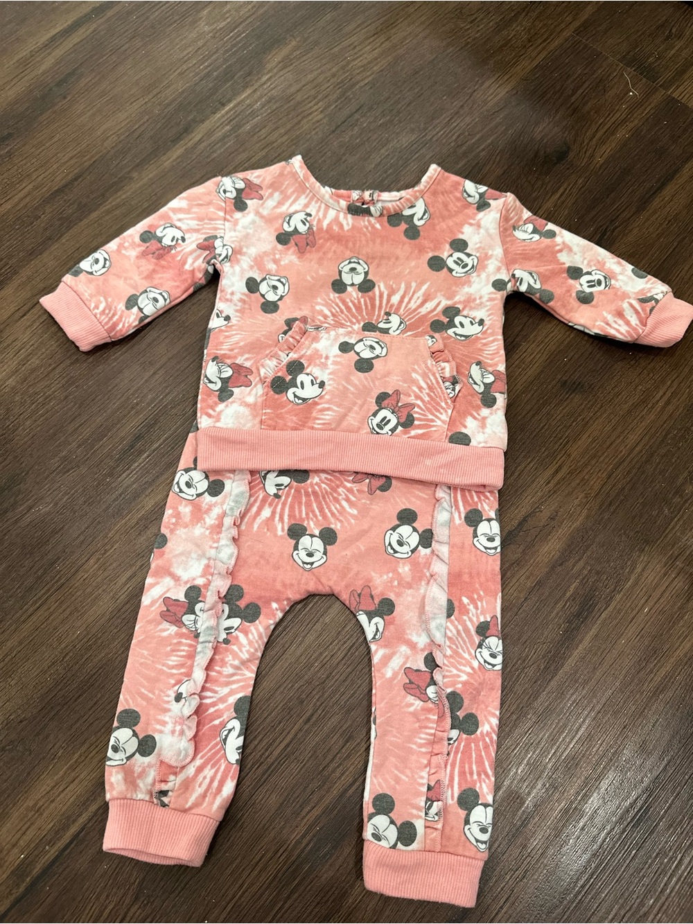 Disney Mickey & Minnie Mouse Tie-Dye Pajama Set